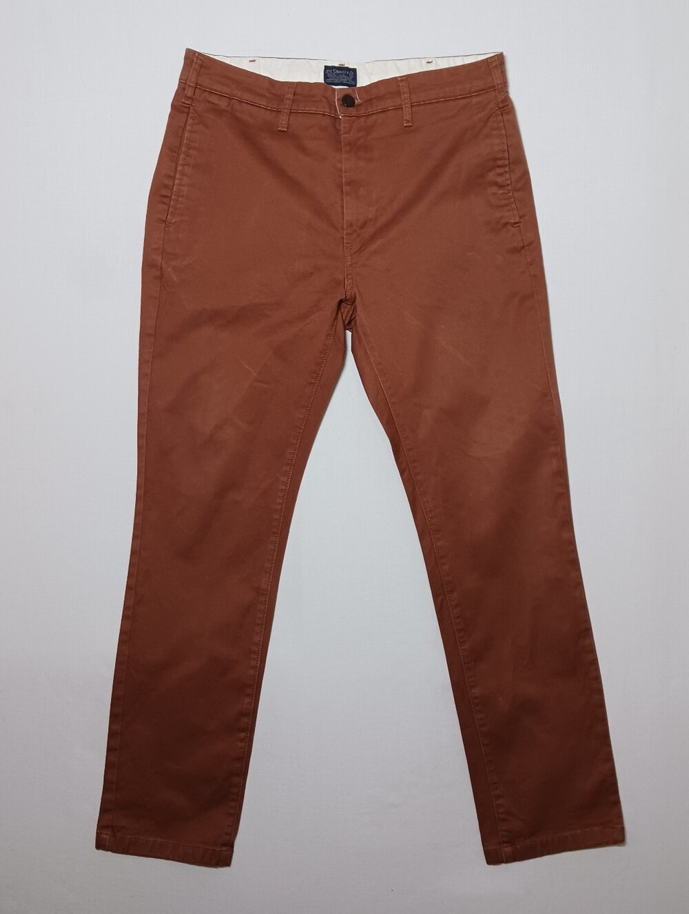 Levi Strauss Mens Slim Fit Welt Twill Chino Pants 32X30 Rust Brown Stretch
